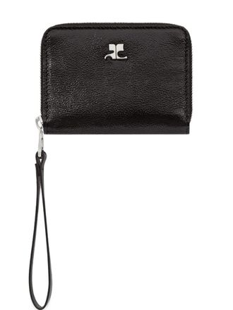 Courr&egrave;ges Portafoglio con zip - Nero
