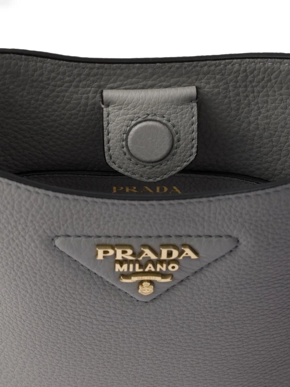 Prada mini leather shoulder bag Grey from on Stylight