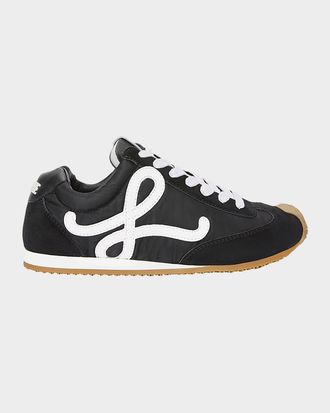 Loewe Men & apos;s Ballet Runner 2.0 Nylon & Calfskin Sneakers