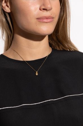 Kate Spade New York Necklace With A Pendant Featuring Sparkling Crystals, Womens, Gold