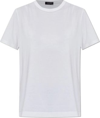 Fabiana Filippi T-shirt met glinsterende pailletten - Dames - T-shirts - Wit - M - Pailletten - Tops