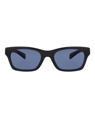 Dunhill Mens Square-Frame Recycled Acetate Sunglasses In Metallic Hinge