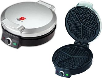 Trade Shop Trade Shop - Piastra Elettrica Per Waffle Antiaderente 1000w Waffel Cialde Crepes Ks-506
