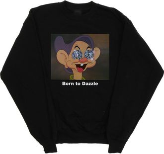 Disney Dames/Dames Dopey Born To Dazzle Sweatshirt (Zwart)