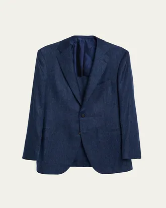 Cesare Attolini Mens Textured Cashmere Jacket