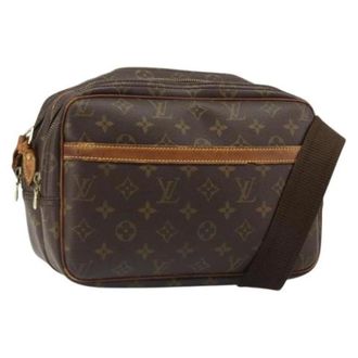 Louis Vuitton Pre-owned Monogram Canvas Shoulder Bag - Dames - Pre-owned - Bruin - Maat: ONE Size Leer