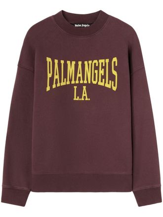 Palm Angels Sweater met logoprint - Rood
