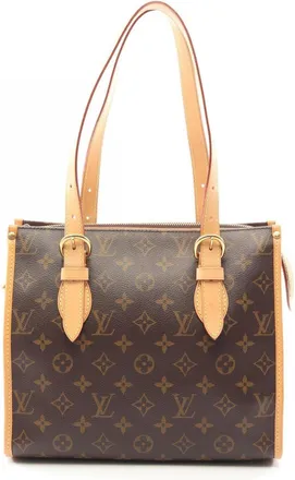 Louis Vuitton Brown Coated Canvas Pvc Monogram Leather Handbag Tote Bag (Pre-Owned)