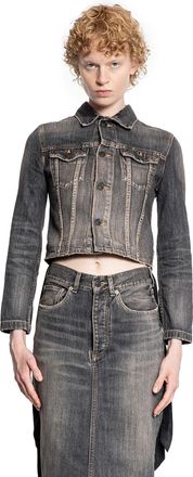 Balenciaga Lace-Up Jacket in Denim