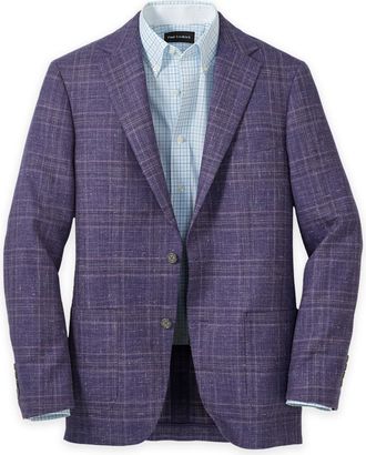 Paul Fredrick Knit Soft Touch Single Breasted Notch Lapel Sport Coat
