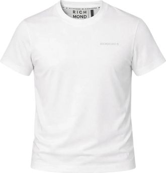 John Richmond T-shirt met logo-detail - Heren - T-shirts - Wit - XL - Katoen - Tops
