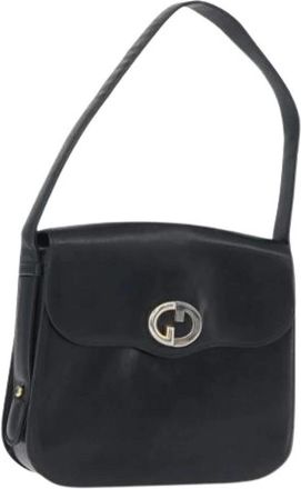 Gucci Pre-owned Shoulder Bags, female, Blue, Size: ONE SIZE Pre-owned Vintage Shoulder Bag