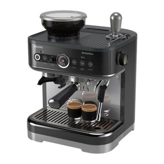 Philips Barista Brew Psa3218/10 - M&aacute;quina De Espresso Semiautom&aacute;tica, 15 Bar, Manual De Leche Frothing, Amoladora Integrada, Color Negro - Philips