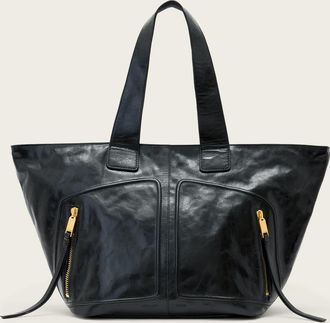 AllSaints Leather Jean Rey Leather Tote Bag, Size: One Size