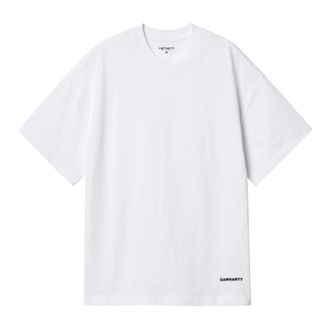 Carhartt Work in Progress Carhartt Wip, T-Shirts, male, White, Size: M SS Link Script T-Shirt