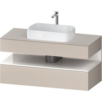Duravit Duravit - Qatego Consola Mueble Bajo Lavabo, 1 Extra&iacute;ble, 1 Caj&oacute;n