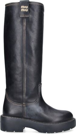 Miu Miu Stivali In Pelle