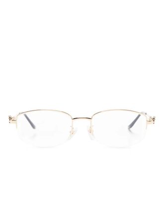 Cartier Panth&egrave;re de Cartier glasses - unisex - Gunmetal - 52 - Gold