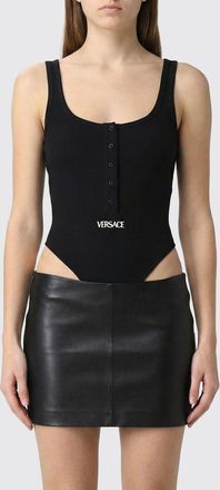 Versace Top a body Versace in cotone stretch