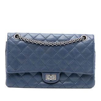 Chanel Tweedehands Heruitgave 2.55 Verouderd Kalfsleer Dubbele Flap 226