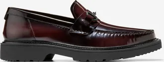 Cole Haan Mens Broome Grand Lug Sole Bit Loafers - Red Size 10.5