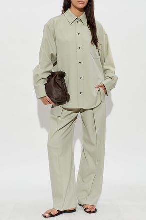 Victoria Beckham Shirt With Pocket, Womens, Green