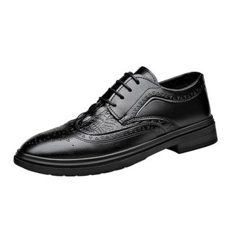 Generic Mens Oxford Brogue Shoes Soft Leather Breathable High End Business Casual Style Youth Trend Design Comfortable Fit Ideal for Office Formal Events or D