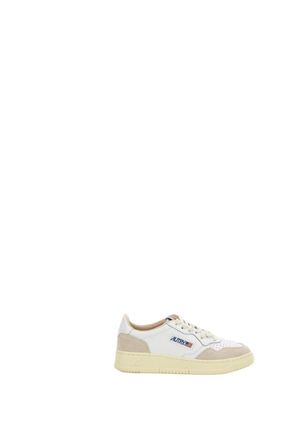 Autry White Medalist Low Leather Sneakers