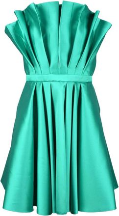 Simona Corsellini Polyester Bustier Dress - Green