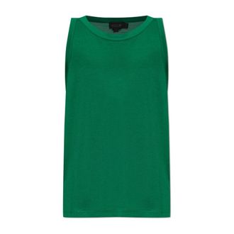 Lacoste Sleeveless Tops, male, Green, Size: S Runway Silk Piqu&eacute; Tank Top
