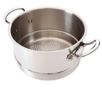 Bloomingdale's MCook 8 Inch Steel Steamer Insert in Silver at Nordstrom