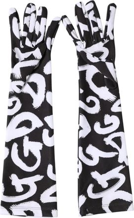 Dolce & Gabbana Elbow Length Mitten Gloves - Dames - Handschoenen - Veelkleurig - ONE Size - Polyester - Accessoires
