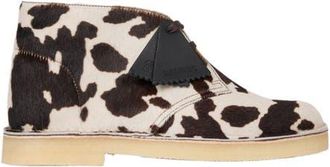 Sandro Animal-print Desert Boots in Brown /White at Nordstrom, Size 38
