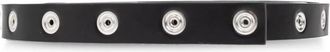 The Attico Riem met drukknoopsluiting - Dames - Riemen - Zwart - L - Leer - Accessoires