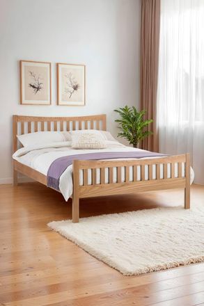 Julian Bowen Bergamo Bed in Natural | Size: King