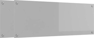 vidaXL Salpicadero De Cocina 2 Pcs Gris Claro 110 X 40 Cm Vidaxl