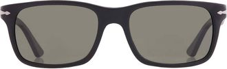 Persol Polarized Grey Rectangular Mens Sunglasses PO3048S 900058 58