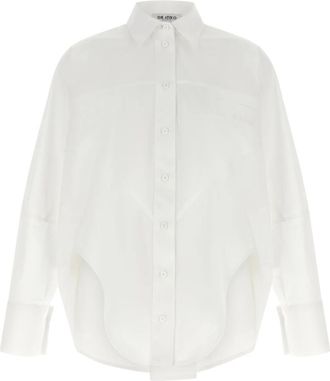 The Attico Shirt met lange mouwen - Dames - Overhemden - Wit - S - Katoen - Overhemden