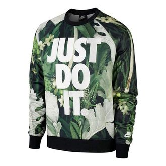 Nike Just Do It Floral Crew Green White CK8178-083