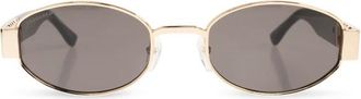 Dsquared2 Ovalen Metalen Zonnebril - Heren - Zonnebrillen - Geel - ONE Size - Accessoires