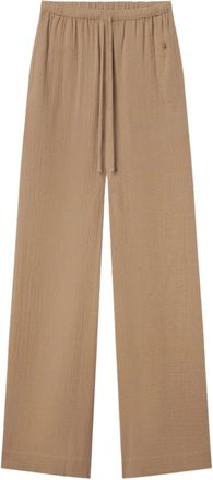 &Eacute;terne Brody Pant - Dames - Wijde Broeken - Bruin - S - Katoen - Broeken