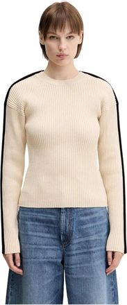 Sportmax Truien & Vesten, Dames, Beige, L, Katoen, Boemia Trui