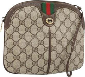 Gucci Pre-owned Cross Body Bags, female, Multicolor, Size: ONE SIZE Pre-owned GG Canvas Shoulder Bag