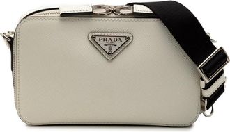 Prada Pre-owned Cross Body Bags, female, White, Size: ONE SIZE Pre-owned Compact Camera Bag