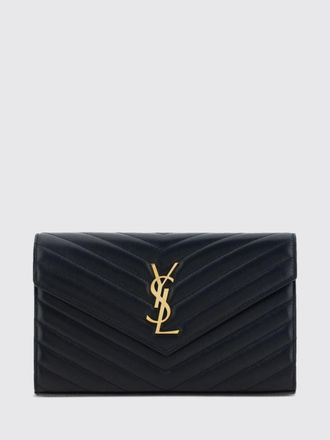 Saint Laurent Borsa a busta Cassandre in pelle matelass&eacute; chevron con logo YSL