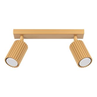 Sollux Lighting L&aacute;mpara de techo dorado aluminio alt. 30 cm