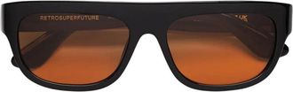 Retro Superfuture Serioso Refined ZXO 57 - unisex - Zonnebrillen - Zwart - 57 MM - Accessoires