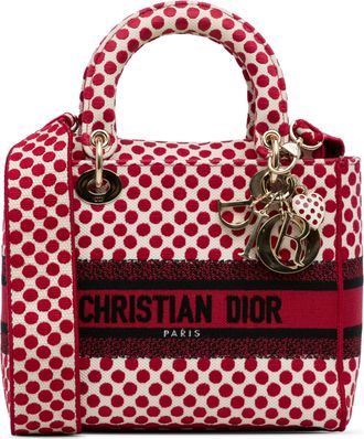 Dior Red and White Medium DiorAmour Dots Lady D Lite