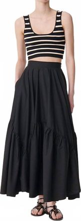 Vanessa Bruno Astree Maxi Skirt In Black
