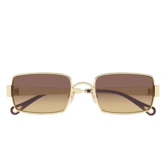 Chlo&eacute; Sunglasses, female, Yellow, Size: 53 MM Ch0354S Rectangular Sunglasses